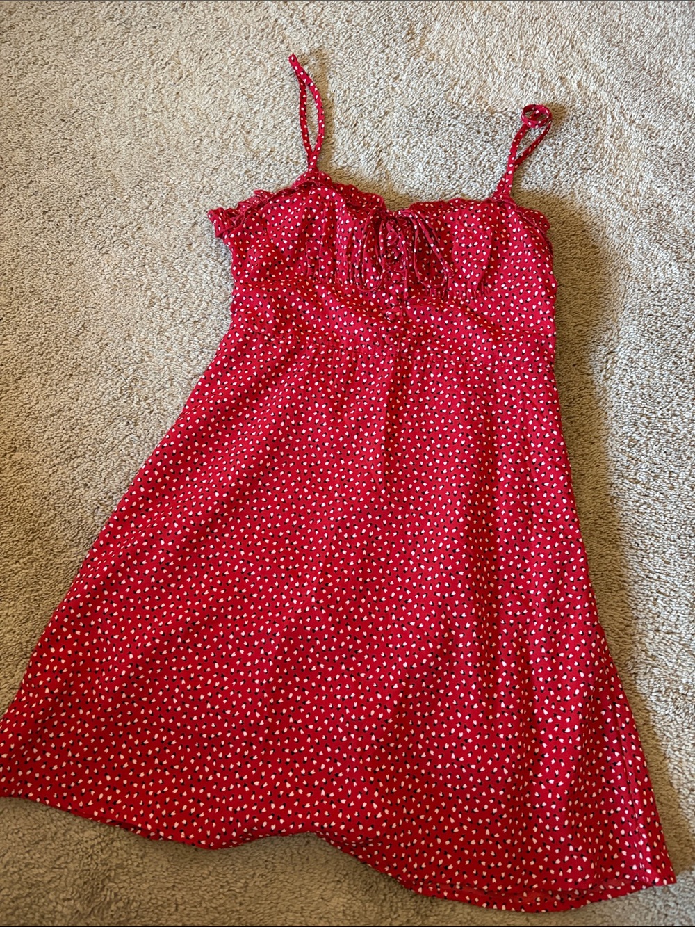 Princess Polly, Love Birds Mini Dress Red, size 8 - Picture 5 of 8